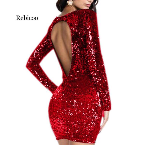 casual dresses elegant evening party dress of women long sleeve bodycon gold short for lady backless sequin female club 2021, Black;gray
casual dresses elegant evening party dress of women long sleeve bodycon gold short for lady backless sequin female club 2021, Black;gray