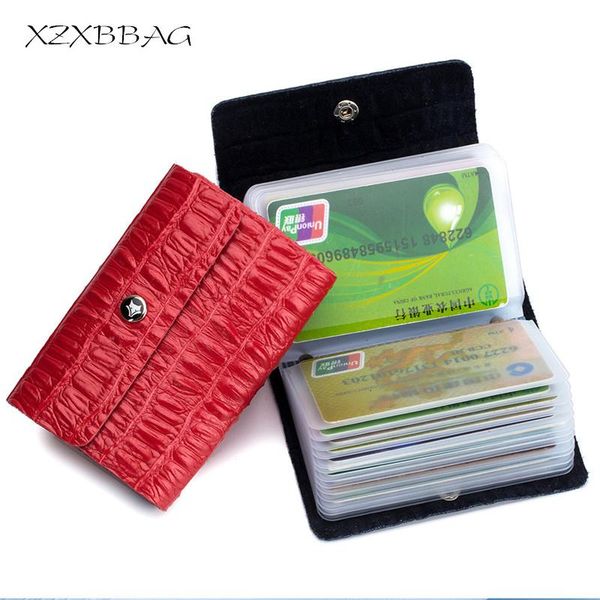 card holders xzxbbag alligator print split leather holder men women hasp id bag business cover case 26slot cardholder, Brown;gray
card holders xzxbbag alligator print split leather holder men women hasp id bag business cover case 26slot cardholder, Brown;gray