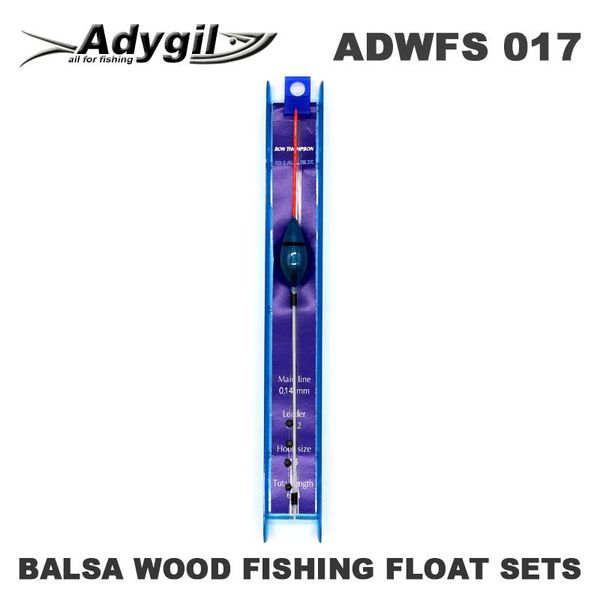 fishing accessories adygil balsa wood float sets adwfs 017 floatation 0.5g length of line 60cm hook size #16 5pcs/lot
fishing accessories adygil balsa wood float sets adwfs 017 floatation 0.5g length of line 60cm hook size #16 5pcs/lot