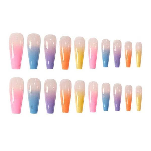 false nails 20pcs/set long fake european rainbow ballerina nail glue colorful beauty art tips with artificial full h2l3, Red;gold
false nails 20pcs/set long fake european rainbow ballerina nail glue colorful beauty art tips with artificial full h2l3, Red;gold