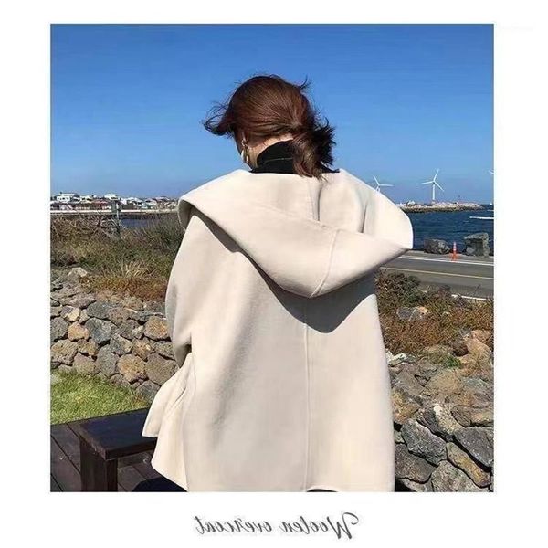 spring ulzzang hooded blends women trendy all-match cloak open stitch elegant thin pure soft female outerwear est chic women's wool &, Black
spring ulzzang hooded blends women trendy all-match cloak open stitch elegant thin pure soft female outerwear est chic women's wool &, Black
