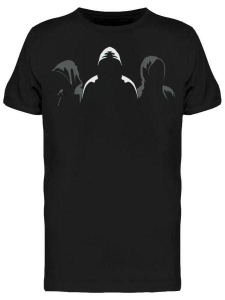 Three Silhouettes Of Anonymous Tee Men's -Image by Shutterstock, White;black
Three Silhouettes Of Anonymous Tee Men's -Image by Shutterstock, White;black