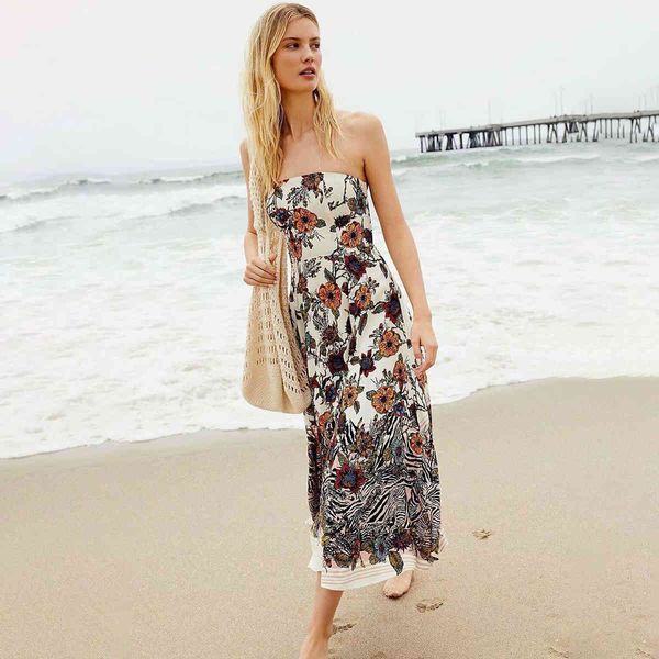 dresses floral print maxi summer sleeveless tube neck flowy a-line beach casual boho hippie women vestidos jxxm, Black;gray
dresses floral print maxi summer sleeveless tube neck flowy a-line beach casual boho hippie women vestidos jxxm, Black;gray