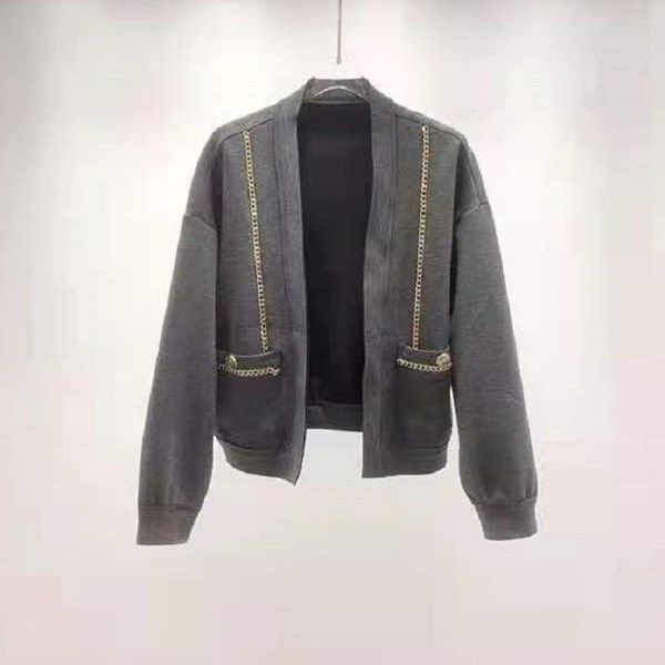 women's jackets cardigan 2021 autumn winter style women beading pocket deco long sleeve casual black grey coats, Black;brown
women's jackets cardigan 2021 autumn winter style women beading pocket deco long sleeve casual black grey coats, Black;brown