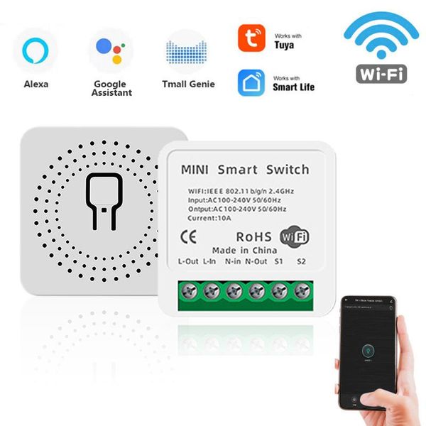 smart home control tuya wifi 10/16a switch led light life push module supports app relay timer google alexa voice
smart home control tuya wifi 10/16a switch led light life push module supports app relay timer google alexa voice