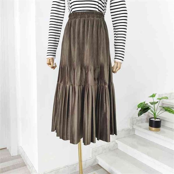 autumn & winter arrival high waist skirt solid color velvet fabric pleated med-length section 210527, Black
autumn & winter arrival high waist skirt solid color velvet fabric pleated med-length section 210527, Black