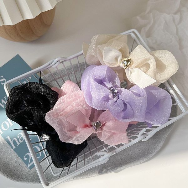 spring and summer simple japanese girl mesh bow love rhinestone large intestine circle korean tie fat hair circle tide, Slivery;white
spring and summer simple japanese girl mesh bow love rhinestone large intestine circle korean tie fat hair circle tide, Slivery;white