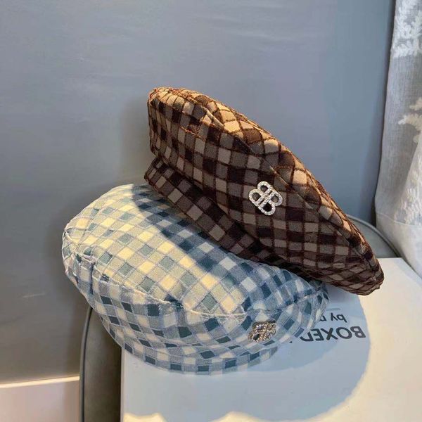 factory wholesale 50% off autumn and winter berets children's british fashion double letter lattice painter's hat out of the stree, Blue;gray
factory wholesale 50% off autumn and winter berets children's british fashion double letter lattice painter's hat out of the stree, Blue;gray