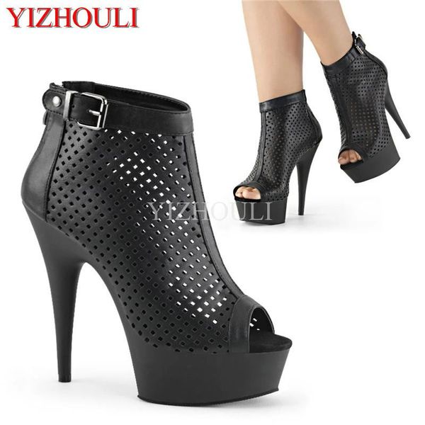 boots model stage 15 cm ankle - length boots, mesh hole belt buckle women's stilettos, zipper, Black
boots model stage 15 cm ankle - length boots, mesh hole belt buckle women's stilettos, zipper, Black