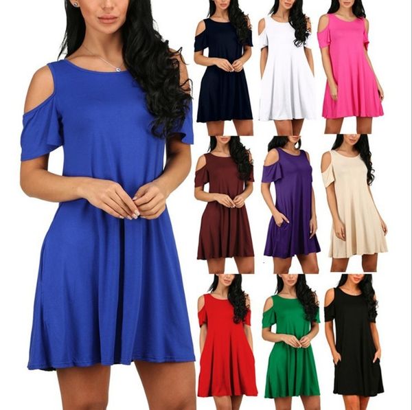 casual dresses women solid crew neck short sleeve dress beach party wear 13 colors eqvw, Black;gray
casual dresses women solid crew neck short sleeve dress beach party wear 13 colors eqvw, Black;gray