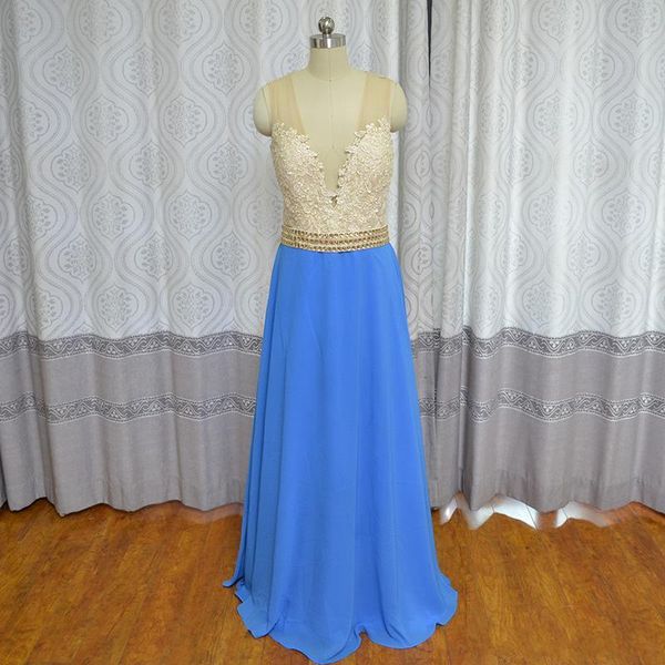 party dresses princesa real po a-line v-neck appliques beaded chiffon custom made evening gown prom 2021, White;black 
party dresses princesa real po a-line v-neck appliques beaded chiffon custom made evening gown prom 2021, White;black