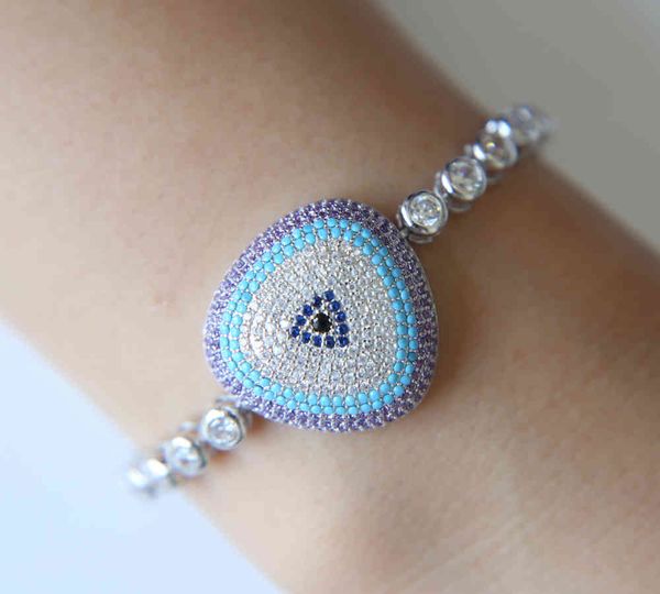 bohemia boho statement luxury turkish evil eye charm bracelet tennis cz chain fashion bangles, Golden;silver
bohemia boho statement luxury turkish evil eye charm bracelet tennis cz chain fashion bangles, Golden;silver