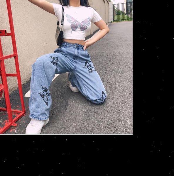 retro loose jeans printing women capris wide leg straight fashion high waist street style comfortable, Black;white
retro loose jeans printing women capris wide leg straight fashion high waist street style comfortable, Black;white