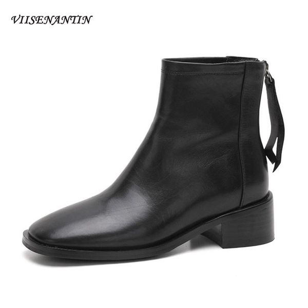 boots korean style black all-match short women's thick heel square toe ankle autumn winter mid-heel zipper leather
boots korean style black all-match short women's thick heel square toe ankle autumn winter mid-heel zipper leather