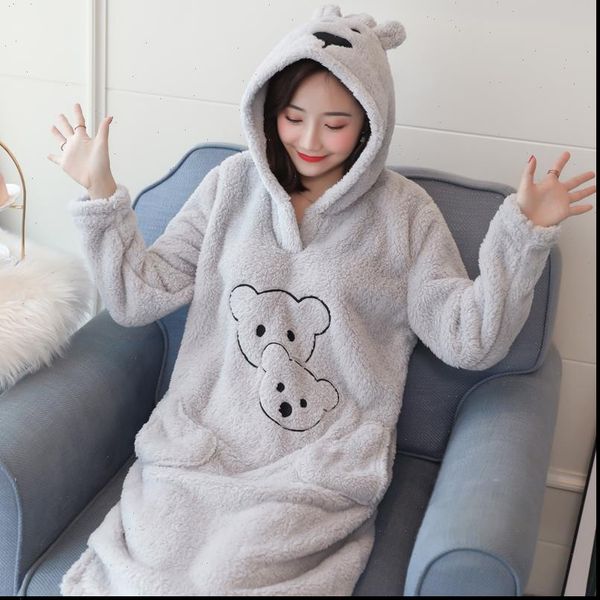 winter coral fleece hooded womens sleepwears cartoon animal pajamas thicken warm flannel soft night dress female nightgown, Black;red
winter coral fleece hooded womens sleepwears cartoon animal pajamas thicken warm flannel soft night dress female nightgown, Black;red