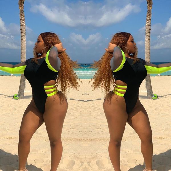 high waist long sleeve women rompers bodysuit o neck mesh patchwork bandage bodycon summer beach jumpsuit, Black;white
high waist long sleeve women rompers bodysuit o neck mesh patchwork bandage bodycon summer beach jumpsuit, Black;white
