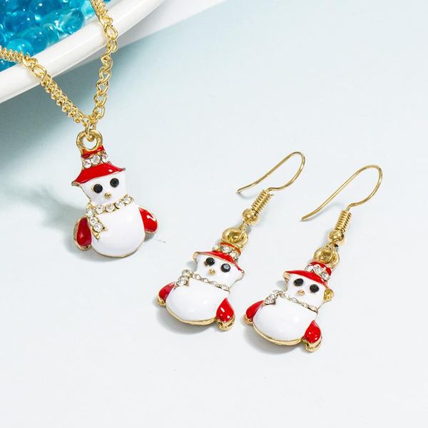earrings & necklace u-magical christmas 2pcs cute snowman hat dangle earring for women girls rhinestone enamel gold metallic party jewelry, Silver
earrings & necklace u-magical christmas 2pcs cute snowman hat dangle earring for women girls rhinestone enamel gold metallic party jewelry, Silver