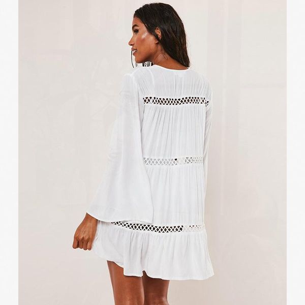 long cover up beach wear women dresses for the sarong wrap bathing suit ups coverups tunics women's swimwear, White;black
long cover up beach wear women dresses for the sarong wrap bathing suit ups coverups tunics women's swimwear, White;black