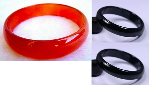 bangle 56mm-64mm very fine rare natural black / red jadeite jade bracelet 
bangle 56mm-64mm very fine rare natural black / red jadeite jade bracelet