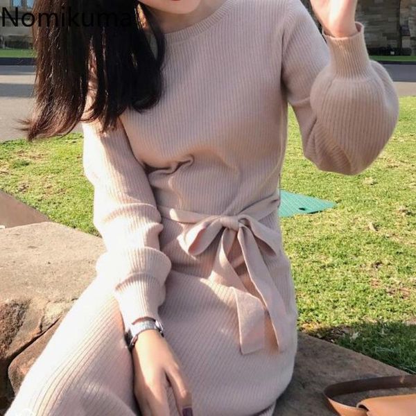 nomikuma femme robe autumn winter sweater dress women o neck long slceeve casual loose knit dresses female high street 3d329, Black;gray
nomikuma femme robe autumn winter sweater dress women o neck long slceeve casual loose knit dresses female high street 3d329, Black;gray