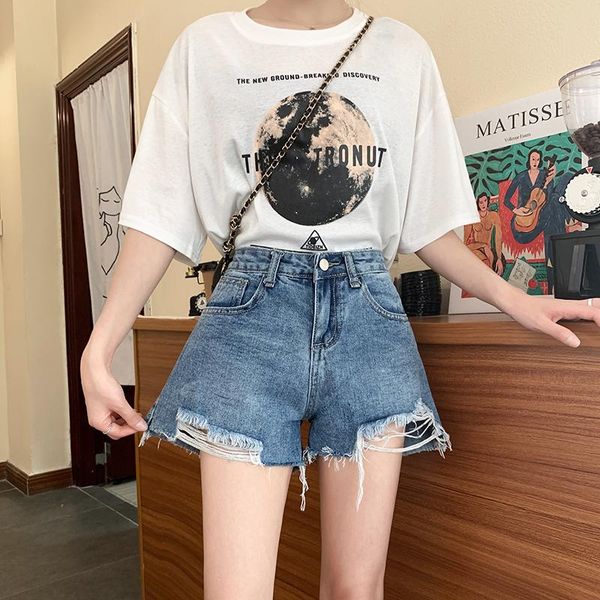 women's jeans fashion high waist ladies denim shorts 2021 summer plus size ripped hollow out hole streetwear, Blue
women's jeans fashion high waist ladies denim shorts 2021 summer plus size ripped hollow out hole streetwear, Blue