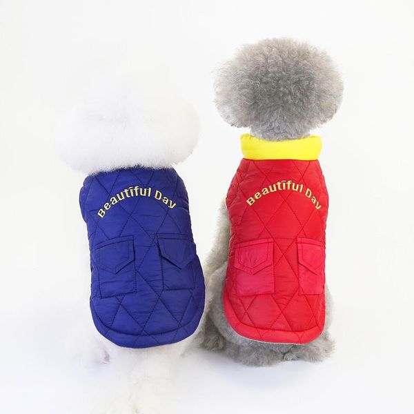 dog apparel pet autumn and winter sleeveless clothes thickened jacket solid-colored cotton-padded vest 2 legged coat outfit
dog apparel pet autumn and winter sleeveless clothes thickened jacket solid-colored cotton-padded vest 2 legged coat outfit