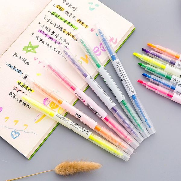 pcs/pack double head colors oblique highlighters promotional art markers fluorescent pen gift stationery, Black;red
pcs/pack double head colors oblique highlighters promotional art markers fluorescent pen gift stationery, Black;red