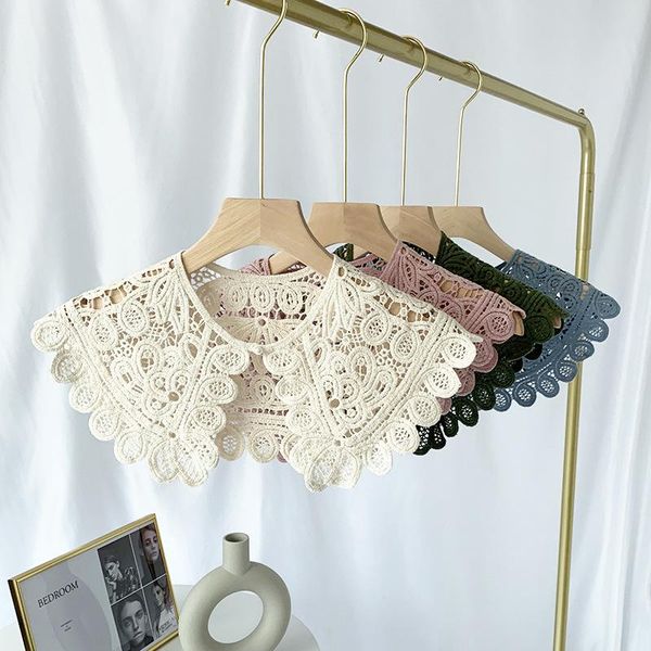 scarves "pearl waist flower" in summer, a thin sunscreen lace shawl was hollowed out with wild fake collar, Blue;gray
scarves "pearl waist flower" in summer, a thin sunscreen lace shawl was hollowed out with wild fake collar, Blue;gray