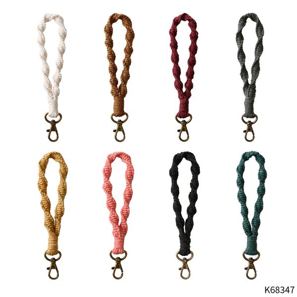 wristlet keychain braided cotton strap key holder handmade boho wrist lanyard macrame jewelry key fob retro women gift christmas, Silver
wristlet keychain braided cotton strap key holder handmade boho wrist lanyard macrame jewelry key fob retro women gift christmas, Silver