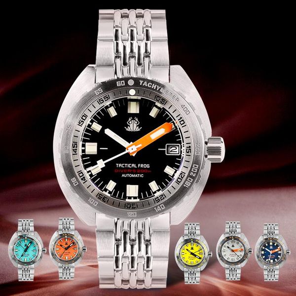 wristwatches tactical frog sub 300t diver watch mens nh35 automatic self winding sapphire crystal 200m waterproof men mechanical, Slivery;brown
wristwatches tactical frog sub 300t diver watch mens nh35 automatic self winding sapphire crystal 200m waterproof men mechanical, Slivery;brown