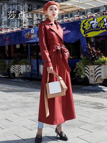 women's trench coats temperament fashion windbreaker coat spring and autumn long 2021 slim suit collar drape, Tan;black
women's trench coats temperament fashion windbreaker coat spring and autumn long 2021 slim suit collar drape, Tan;black
