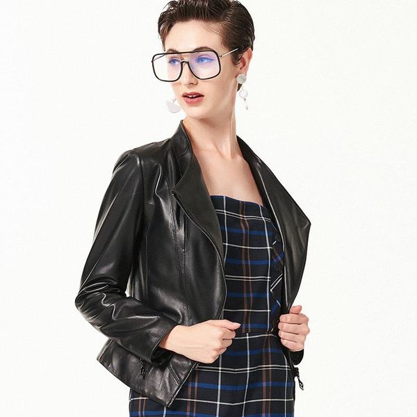 women's leather & faux genuine 2021 autumn jacket office lady real sheepskin coat for women short black slim jackets motorcycle fashion
women's leather & faux genuine 2021 autumn jacket office lady real sheepskin coat for women short black slim jackets motorcycle fashion