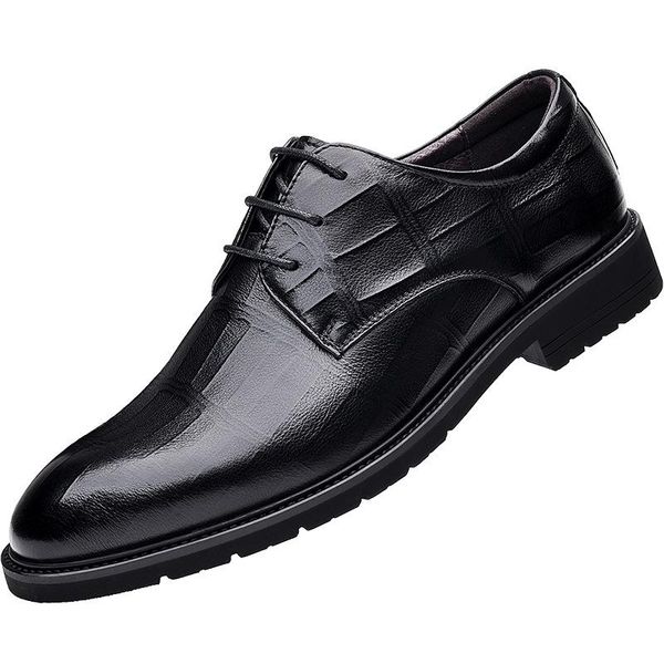 dress shoes men's genuine leather square toe business high-end mens formal breathable comfortable, Black
dress shoes men's genuine leather square toe business high-end mens formal breathable comfortable, Black