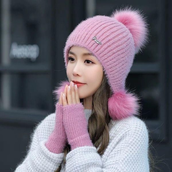 caps & hats hat in autumn and winter women's knitted wool plush thickened warm ear protection korean fashion trend pullover, Yellow
caps & hats hat in autumn and winter women's knitted wool plush thickened warm ear protection korean fashion trend pullover, Yellow