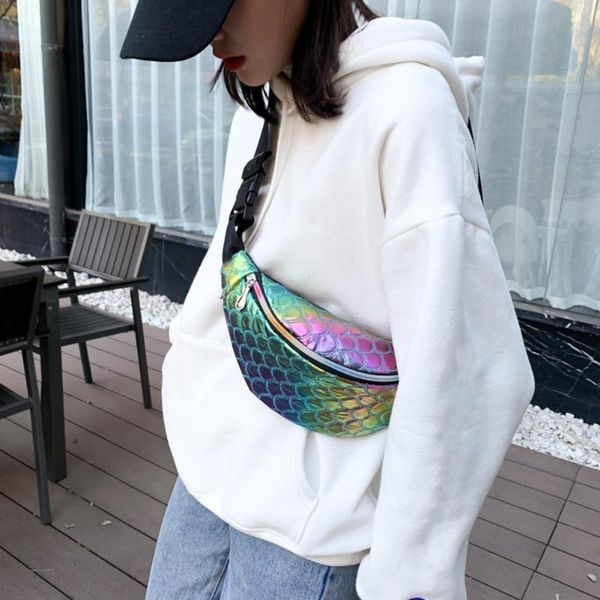 women fanny chest bag soft surface process lined with polyester fashion laser fish scale leather shoulder crossbody pack waist bags
women fanny chest bag soft surface process lined with polyester fashion laser fish scale leather shoulder crossbody pack waist bags
