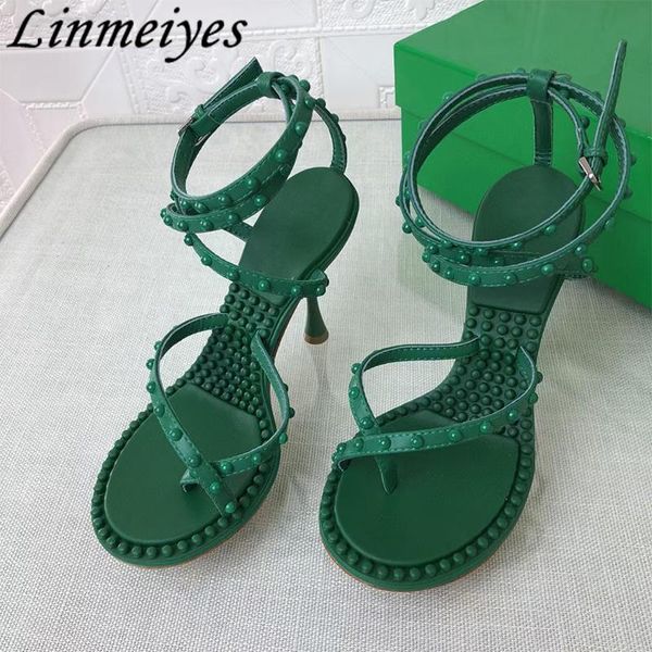 sandals luxury quality gladiator woman genuine leather rivet big size 35-42 thin heels female summer shoes women pumps, Black
sandals luxury quality gladiator woman genuine leather rivet big size 35-42 thin heels female summer shoes women pumps, Black