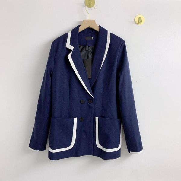 women's jackets 21 luxury design autumn and winter lapel pocket suit coat white bar color contrast splicing fashionable, Black;brown
women's jackets 21 luxury design autumn and winter lapel pocket suit coat white bar color contrast splicing fashionable, Black;brown