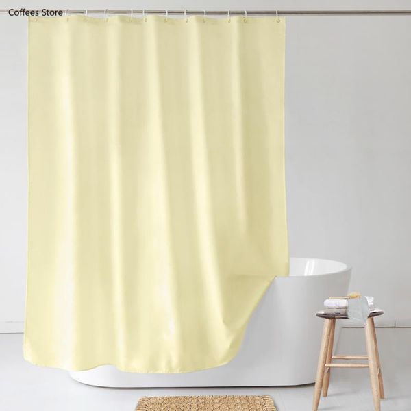 simple solid shower curtain waterproof light yellow stall bathroom fabric with reinforced holes bath curtains
simple solid shower curtain waterproof light yellow stall bathroom fabric with reinforced holes bath curtains