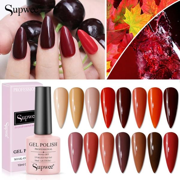 supwee nail gel polish 10ml vernis semi permanent gellak base coat natural varnish soak off uv led lacquer, Red;pink
supwee nail gel polish 10ml vernis semi permanent gellak base coat natural varnish soak off uv led lacquer, Red;pink