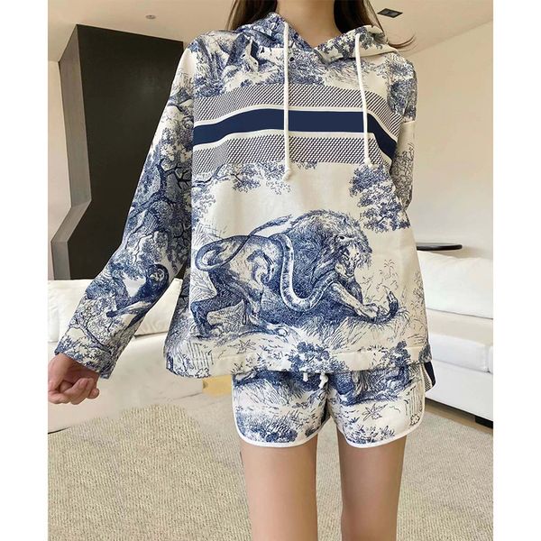 22ss womens tracksuits fashion animal print hoodie loose breathable shorts outdoor sports running wear, Gray
22ss womens tracksuits fashion animal print hoodie loose breathable shorts outdoor sports running wear, Gray