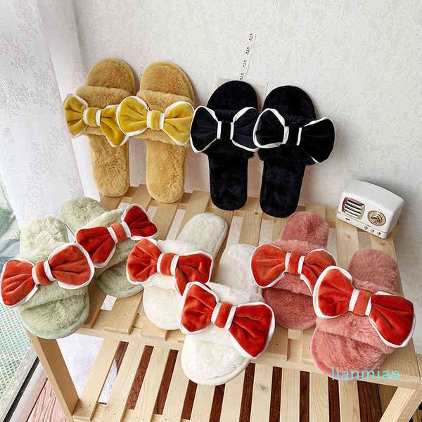 autumn and winter new korean net red bow super dense plush cotton slippers women's home anti-skid wool open finger, Black
autumn and winter new korean net red bow super dense plush cotton slippers women's home anti-skid wool open finger, Black
