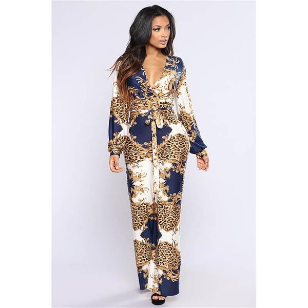 women's jumpsuits & rompers deep v-neck printed female blue-gold printing long sleeve nightclub outfit size s-xl women grnshts, Black;white
women's jumpsuits & rompers deep v-neck printed female blue-gold printing long sleeve nightclub outfit size s-xl women grnshts, Black;white