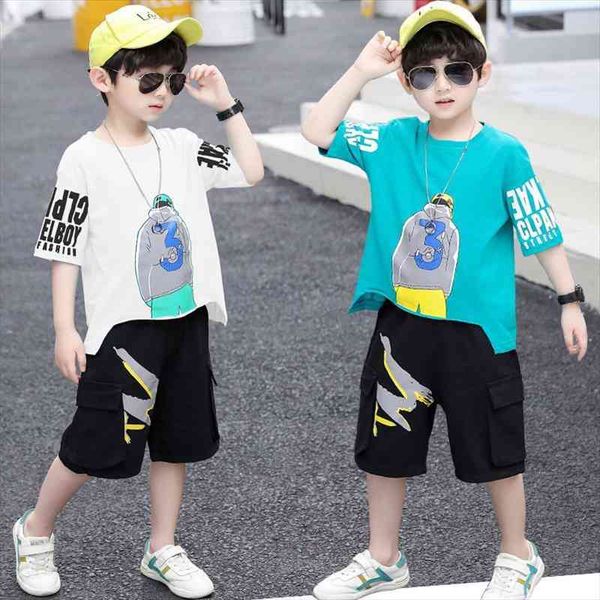 boys clothing sets summer kids outfit t-shirt pants baby boy tracksuit casual teen children clothes suit 6 8 9 10, White
boys clothing sets summer kids outfit t-shirt pants baby boy tracksuit casual teen children clothes suit 6 8 9 10, White