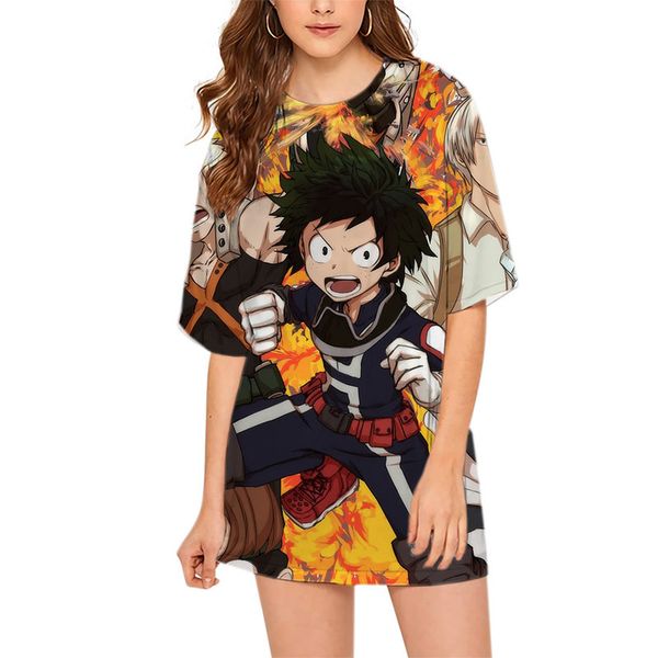 cloocl my hero academia women tee printed lady clothes loose short sleeve street style teens leisure outfits, White
cloocl my hero academia women tee printed lady clothes loose short sleeve street style teens leisure outfits, White