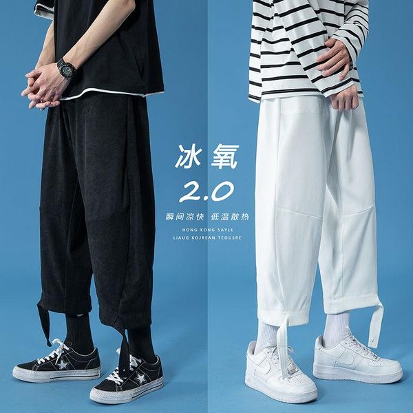 men's pants summer wide-leg fashion black gray white casual men streetwear loose hip-hop straight-leg mens m-3xl
men's pants summer wide-leg fashion black gray white casual men streetwear loose hip-hop straight-leg mens m-3xl