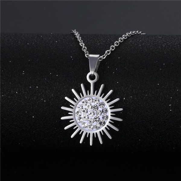 chains street hipster sun flower necklace clavicle chain hip hop jumping di pendant, Silver
chains street hipster sun flower necklace clavicle chain hip hop jumping di pendant, Silver