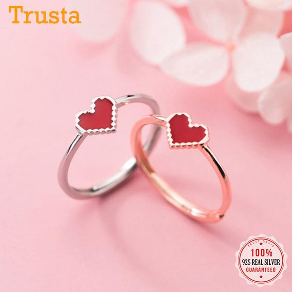 trustdavis trendy real 925 sterling silver sweet minimalist romantic red heart rings for women wedding party s925 jewelry da1976 cluster, Golden;silver
trustdavis trendy real 925 sterling silver sweet minimalist romantic red heart rings for women wedding party s925 jewelry da1976 cluster, Golden;silver
