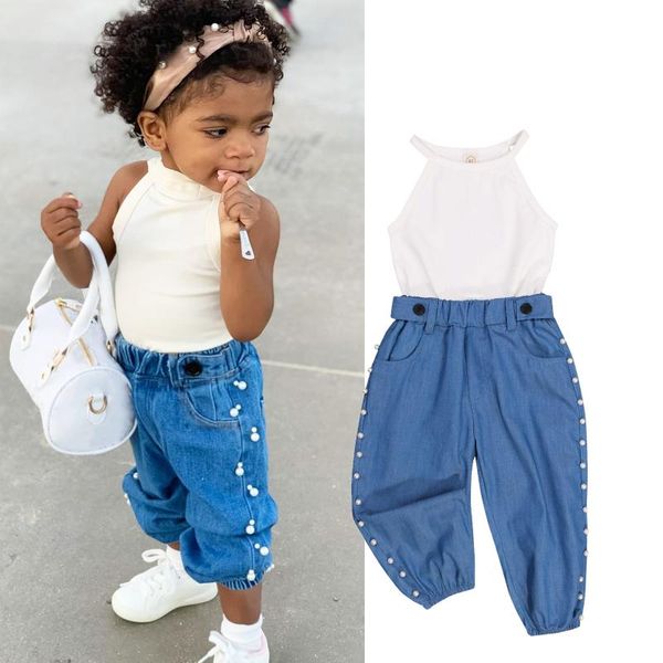 clothing sets 1-6years kids baby girls clothes set 2021 summer solid color sleeveless tank + beading loose pants fashion outfits, White
clothing sets 1-6years kids baby girls clothes set 2021 summer solid color sleeveless tank + beading loose pants fashion outfits, White