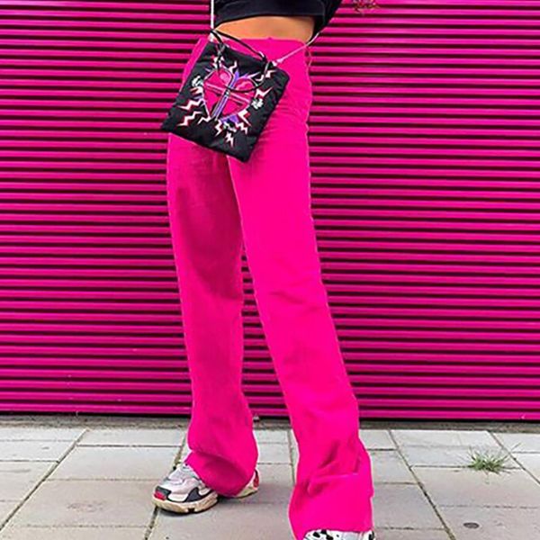 omsj high waist fashion streetwear women pants solid full length trousers sweat elastic neon pink bottoms, Black;white
omsj high waist fashion streetwear women pants solid full length trousers sweat elastic neon pink bottoms, Black;white