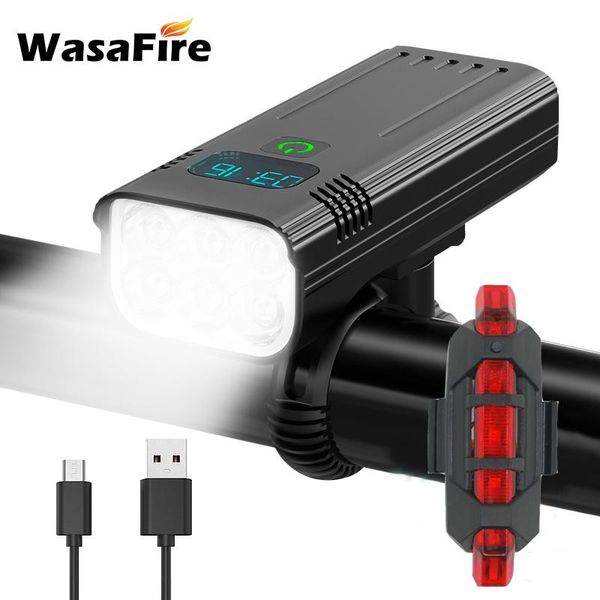 bike lights 6* t6 led light lantern cycling headlight 5200mah usb rechargeable mtb bicycle front lamp safety warning taillight
bike lights 6* t6 led light lantern cycling headlight 5200mah usb rechargeable mtb bicycle front lamp safety warning taillight